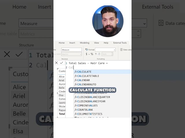 DAX Basics: Filter CONTEXT & Calculate |  Power BI Part 1 #PowerBI #design #shorts