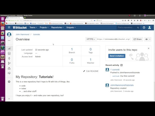 Creating a BitBucket Repository