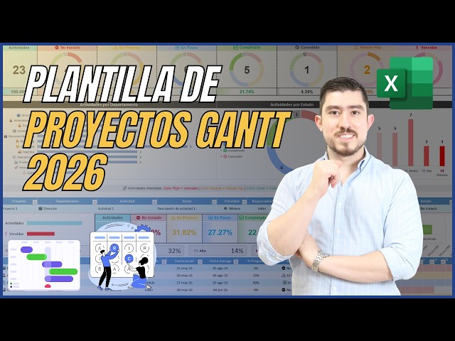 🚀 Manage your projects with the 2026 Excel Gantt Project Template