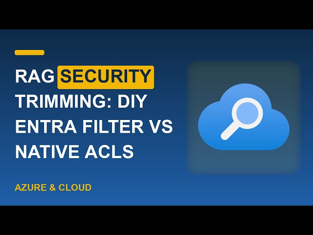 RAG Leaks Data: DIY Filter vs Native ACLs