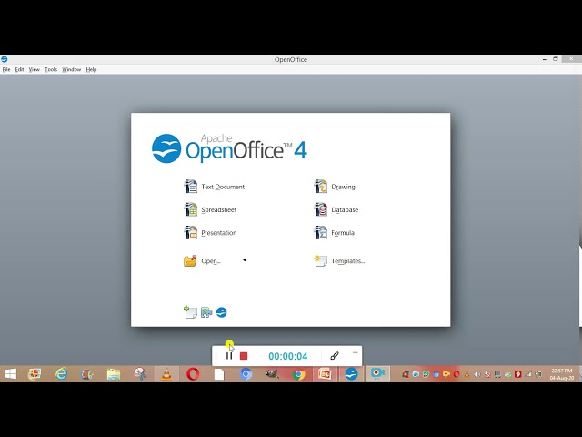 How to create database, table and execute queries in open office base