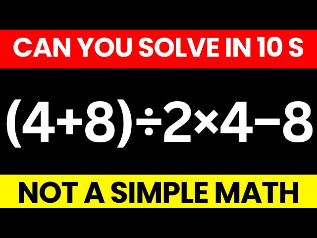 🔥 The Ultimate PEMDAS Challenge – Can You Beat This Viral Math Problem?