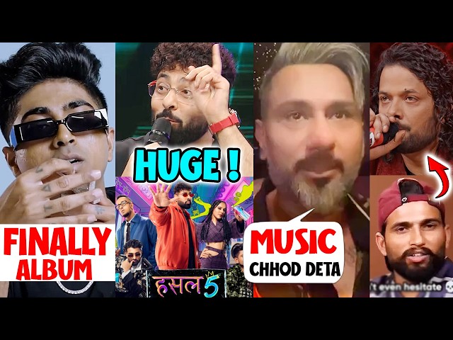 HUSTLE 5 HUGE ANNOUNCEMENT❗MC STAN ALBUM FINALLY COMING⁉️HONEY SINGH LIVE, MC SQUARE ON IKKA