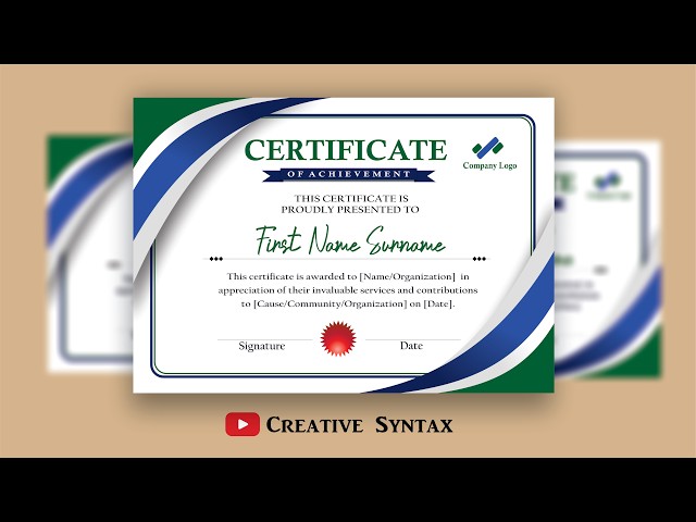 How to Design a Professional Certificate in CorelDRAW, Step by Step Tutorial for Beginners, US Ready