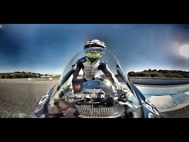 Dominique Aegerter (Domi#77) Moto2 - 360-Grad Fahrt in Jerez, Spanien