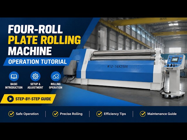 HARSLE Four-Roll Plate Rolling Machine | Complete Operation Guide