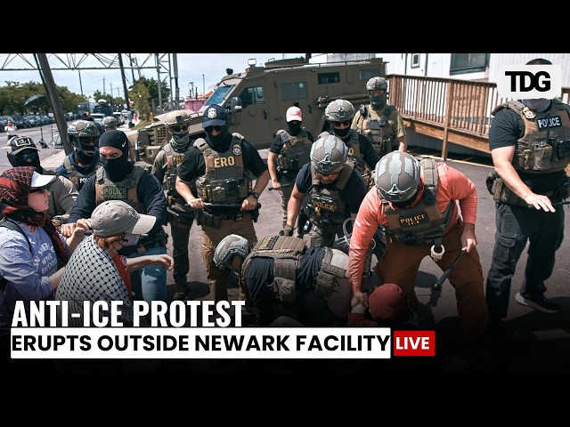 LIVE: Anti-ICE Protesters Clash With Federal Agents Outside Newark Detention Center | Delaney Hall