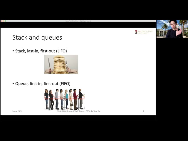 Data structure review: Stack, queue, and binary search tree