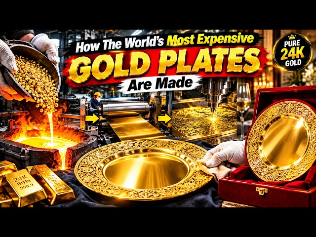 How The World's Most Expensive Gold Plates Are Made 🪙✨