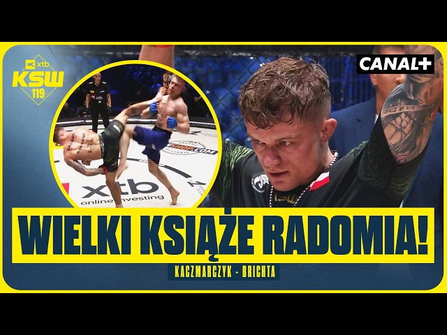 POPIS NA WŁASNYM TERENIE! FENOMENALNE STARCIE O PAS! KACZMARCZYK - BRICHTA, SKRÓT (XTB KSW 119)