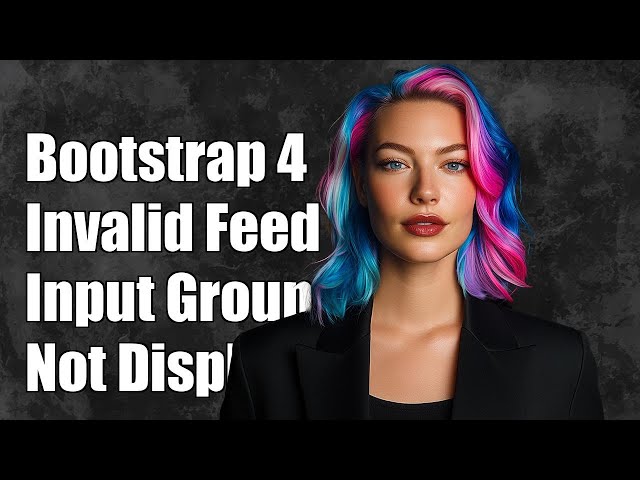 Bootstrap 4 invalid feedback with input group not displaying