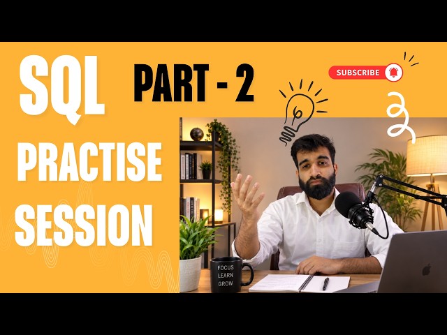 SQL Practice Session Part 2 | Advanced Window Functions + 7 Real SQL Interview Questions