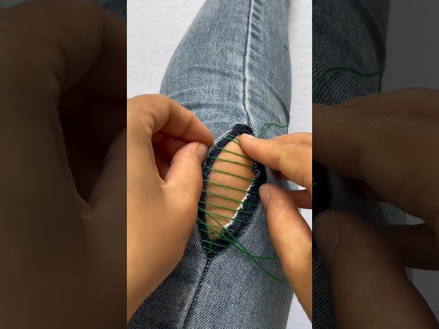 Easy DIY Invisible Hand Sewing Hole Repair Tutorial for Beginners