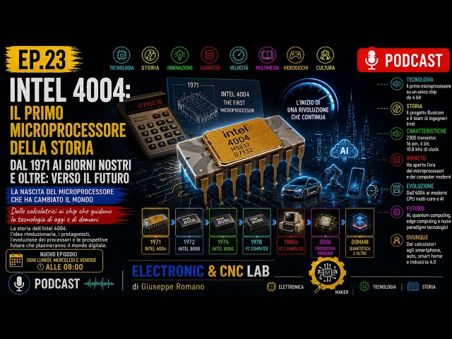 Ep. 23 - Intel 4004: The First Microprocessor That Changed the World - From the Origins to the Fu...