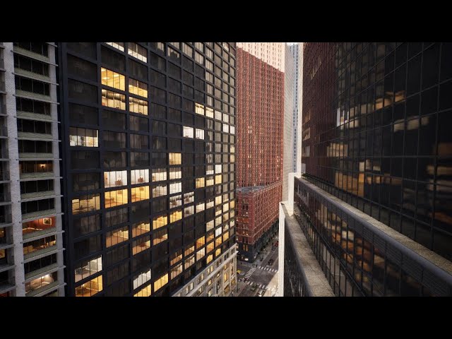 Looking at the interior mapping used in The Matrix Awakens: An Unreal Engine 5 Experience