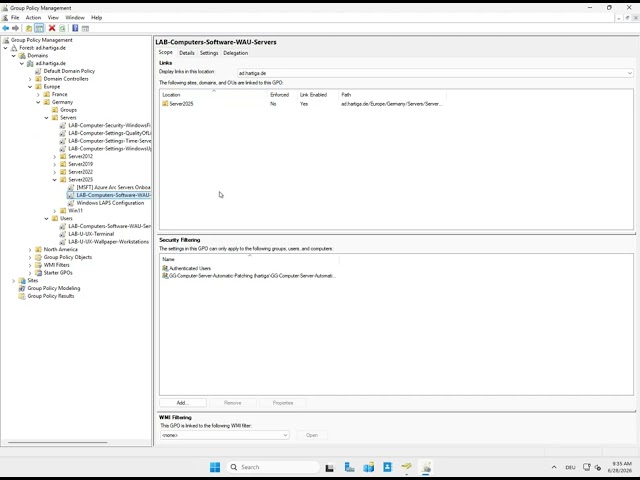 WAU GPO Config for Software Deployment and Group Membership recommendation