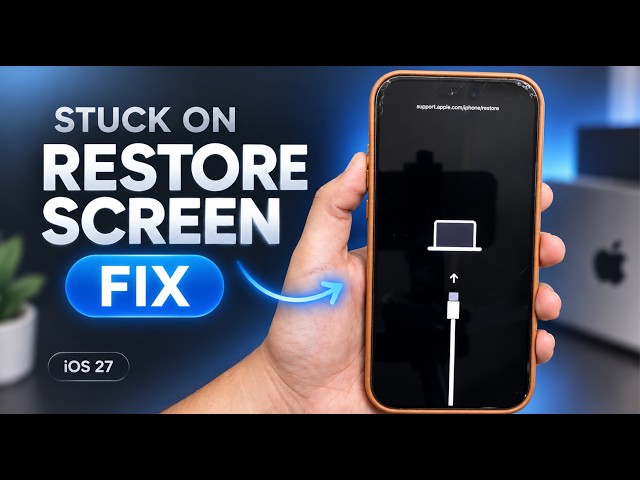 iOS 27 Update Stuck? Fix iPhone Recovery Mode, Apple Logo & Boot Loop Without Data Loss