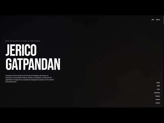 Developers Portfolio Design Showcase | React, Tailwind