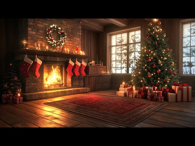 Nat King Cole, Bing Crosby, Frank Sinatra, Dean Martin 🌟 Best Classic Christmas Music with Fireplace