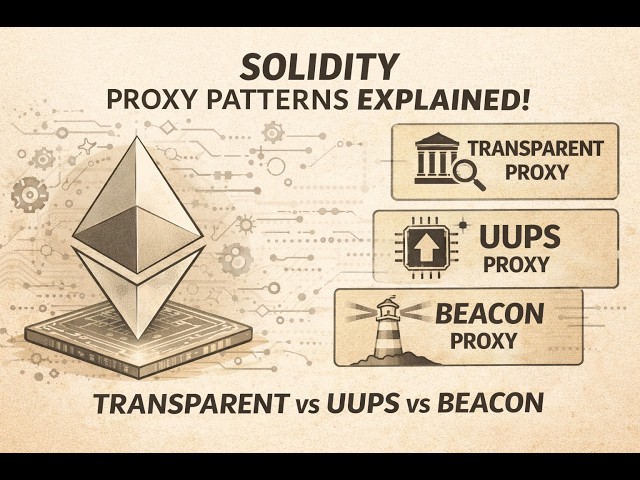 Solidity Proxy Patterns Explained: UUPS vs Transparent vs Beacon (Upgradable Smart Contracts)