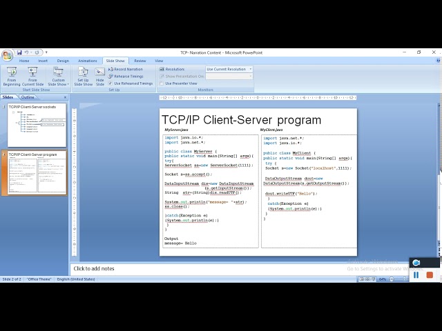 Implementation of Socket with Example