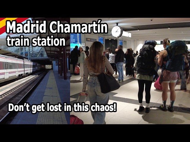 MADRID-CHAMARTIN Train station. Walking guide. Walking tour [March 27, 2026] Madrid, SPAIN [4K]