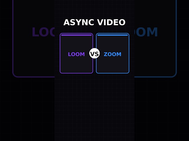 Loom vs Zoom — Async Updates Without the Meeting