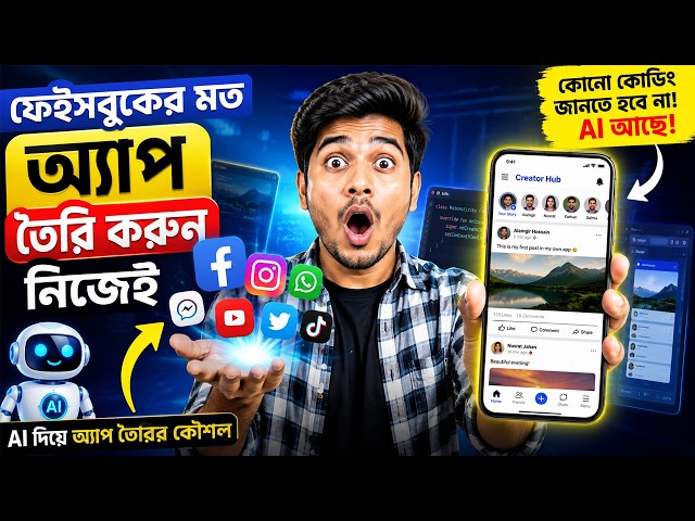 Build Your Own Facebook-like App! The Secret to Creating Apps with AI!