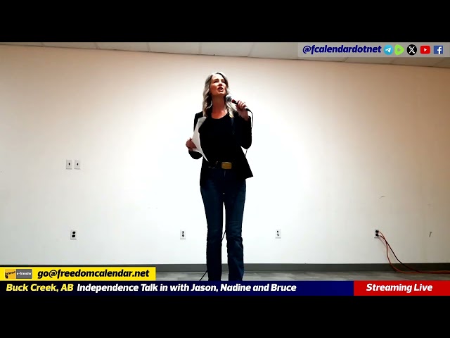 Alberta Independence Talk in Buck Creek - January 17, 2026 - Nadine Wellwood's Speech