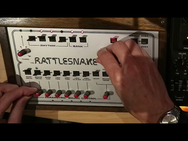 Rare BME Rattlesnake drummachine HQ direct sound.