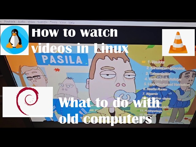 How to watch videos in Linux Debian 12 | What to do with old computers