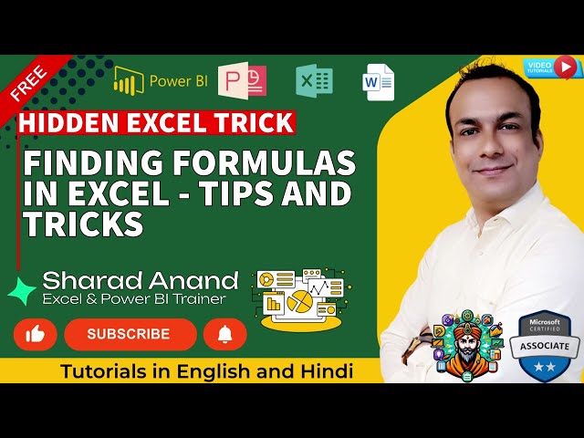 Finding Formulas in Excel: The Hidden Trick #excelformulas
