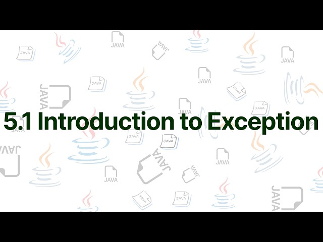 CMP 175 Java Unit 5.1 | Introduction to Exception Explained