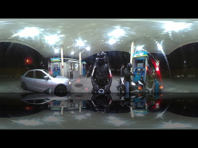 ZX-Predator "Halloween Ride" Vlog with voice part 9 gas station fuel before going home