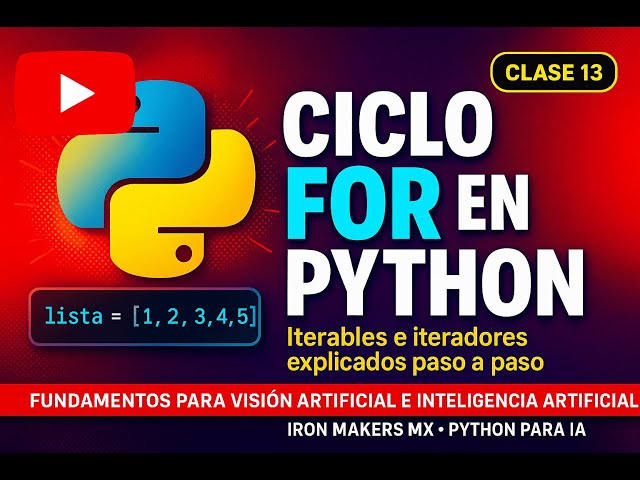 Clase 13 - Ciclo for, iterables e iteradores en Python