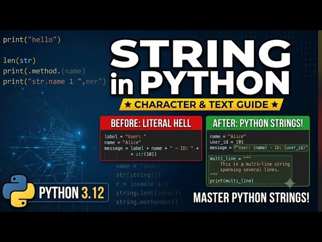  Strings in python Full Tutorial | String Methods, String Slicing | string function | #python#viral 