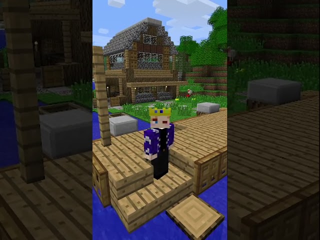Building the same Minecraft house in Beta and modern
