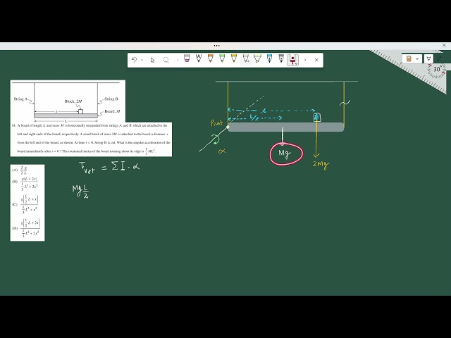 AP Phy C: Mech I Torque I Angular Acceleration MCQ I Pract exam 2024