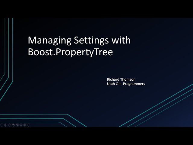 Managing Settings with Boost PropertyTree