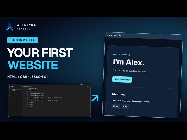 HTML & CSS for Beginners: Build Your First Website in VS Code