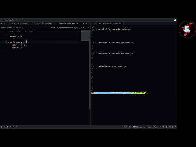 033 for loop - Comprehensive Python in Tamil