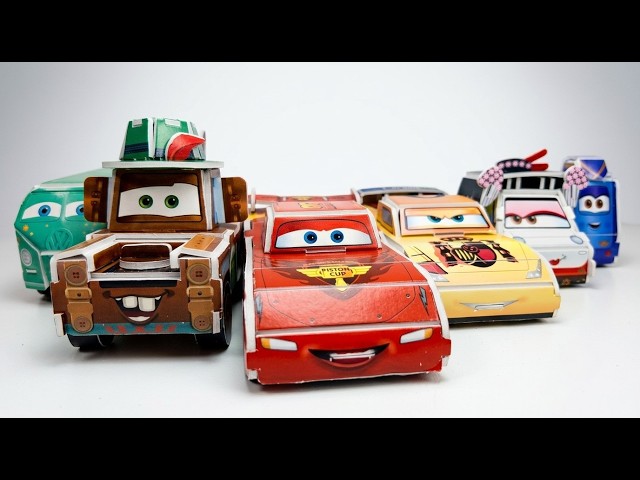 Lightning McQueen Mater with Disney Cars Friends DIY Satisfying Paper Crafts