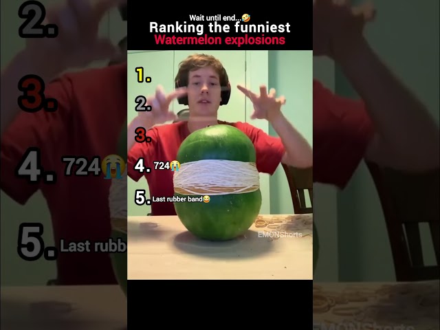 Ranking the funniest WATERMELON EXPLOSIONS😭😭🤣🤣🤣 #viral #fyp #tiktok #watermelon #funny