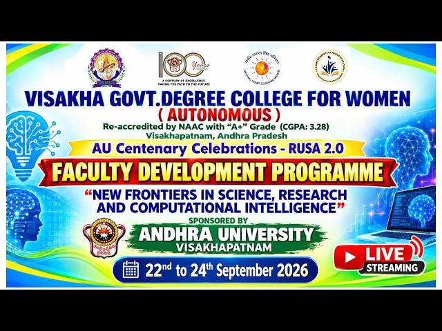 Faculty Development Programme - New Frontiers in Science Research and Computational Intelligence