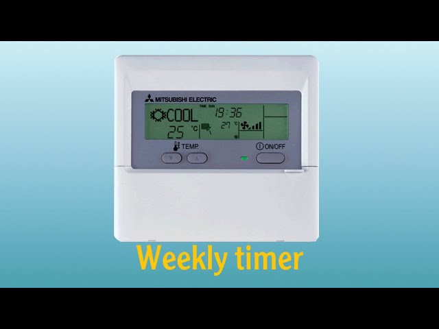 PAR-21MAA - Weekly timer setting procedure/#Mr.slim & Citymulti VRF/# Mitsubishi Electric AC