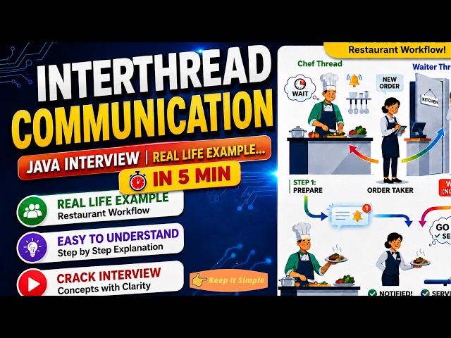 Inter Thread Communication in Java | wait(), notify(), notifyAll() | Java Interview Questions
