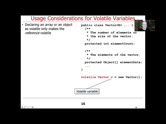 Usage Considerations ofJava Volatile Variables