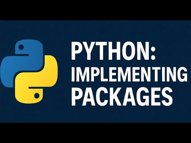 Python: Implementing Packages