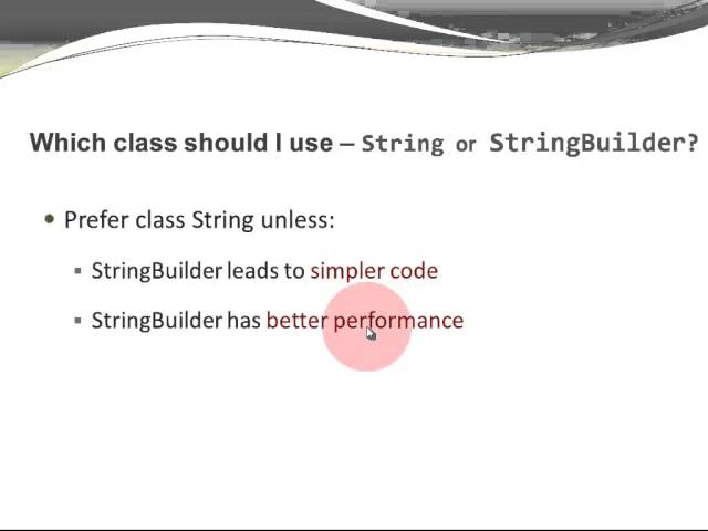 Java Basics - Intro to Class StringBuilder