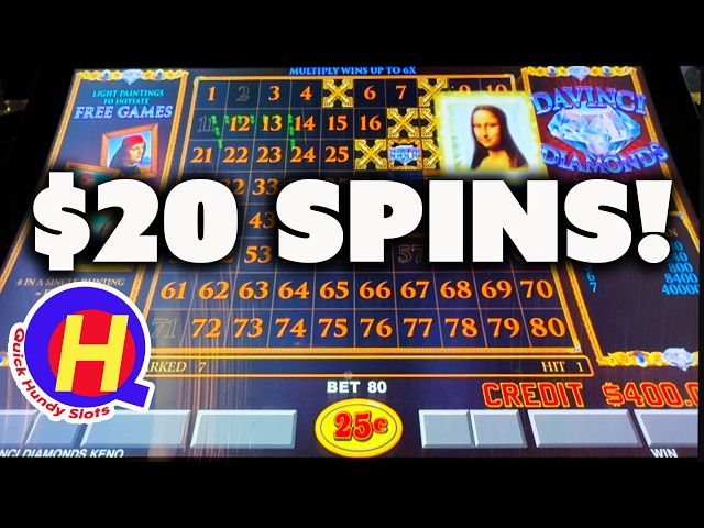 We Caught a $20 BONUS on DaVinci Diamonds KENO!